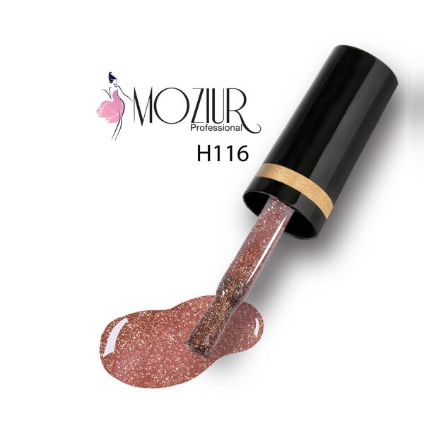 MOZIUR Simli Seri UV Led Kalıcı Oje 10ml H116