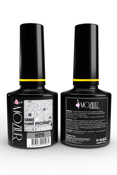 MOZIUR Simli Seri UV Led Kalıcı Oje 10ml H119