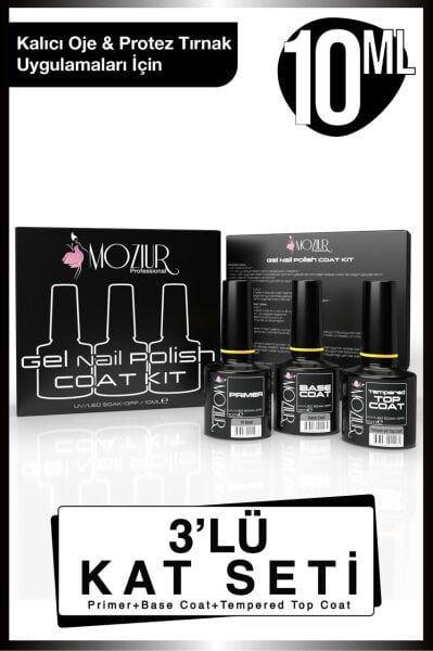 MOZIUR Pro Set (Kalıcı Oje ve Protez Tırnak Builder Jel Seti)