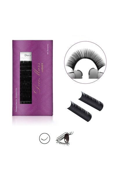 DeceMars İpek Kirpik 0,10mm C Kıvrım 8mm Uzunluk