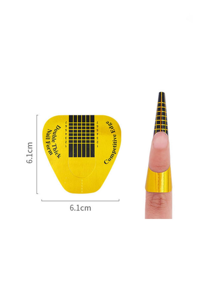 MOZIUR Gold Protez Tırnak Şablonu 500'lü