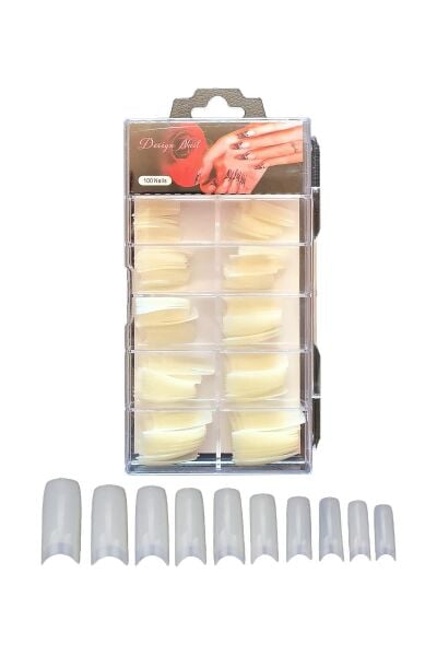 MOZIUR 100'lü Yarım Ay Takma Tırnak Tips