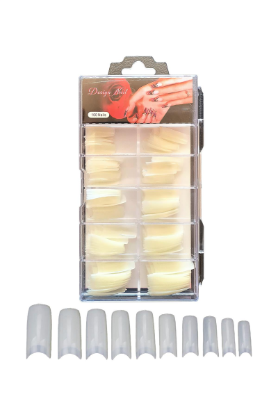 MOZIUR 100'lü Yarım Ay Takma Tırnak Tips Kemik
