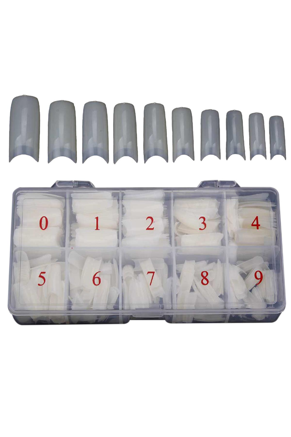 MOZIUR 500'lü Yarım Ay Takma Tırnak Tips Kemik