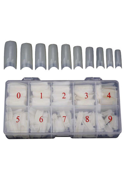 MOZIUR 500'lü Yarım Ay Takma Tırnak Tips Kemik