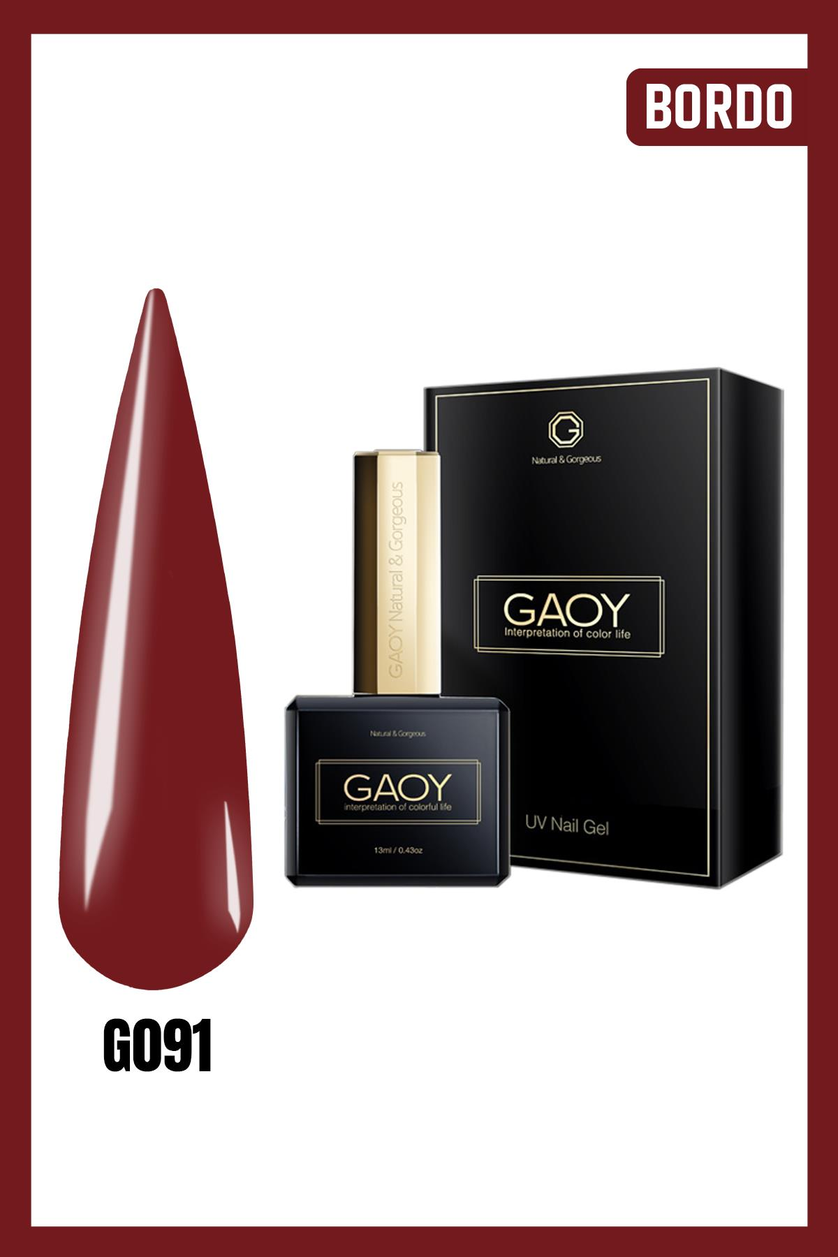 GAOY Uv Nail Gel Polish Fire Series Kalıcı Oje 13ml G091