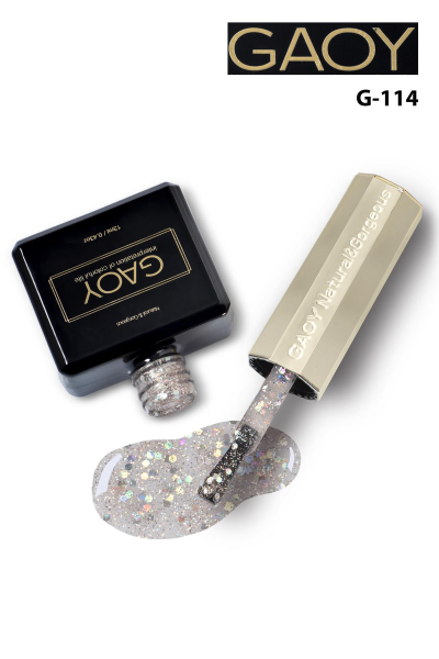 GAOY Uv Nail Gel Polish Glitter Series Kalıcı Oje 13ml G114