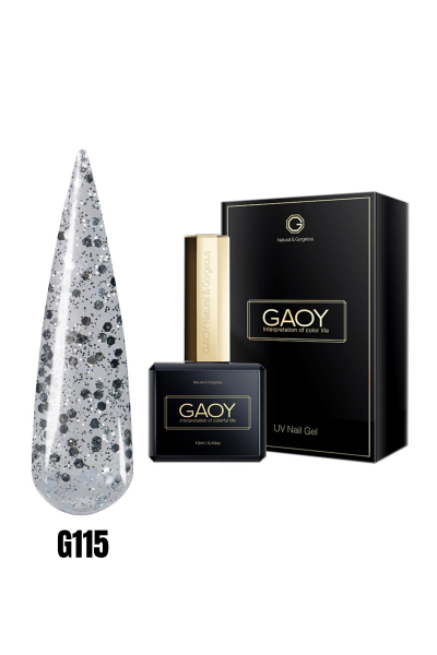 GAOY Uv Nail Gel Polish Glitter Series Kalıcı Oje 13ml G115