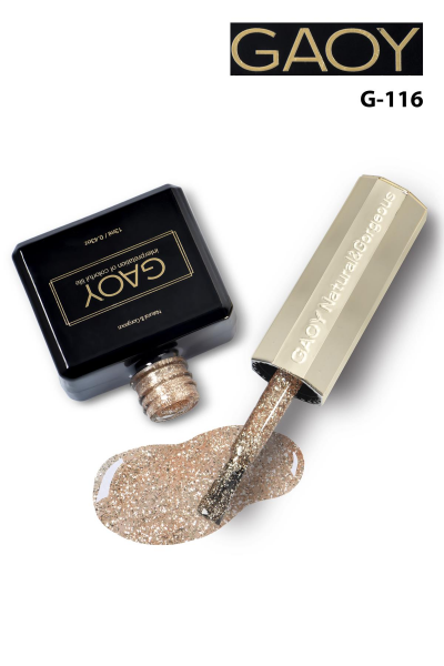 GAOY Uv Nail Gel Polish Glitter Series Kalıcı Oje 13ml G116