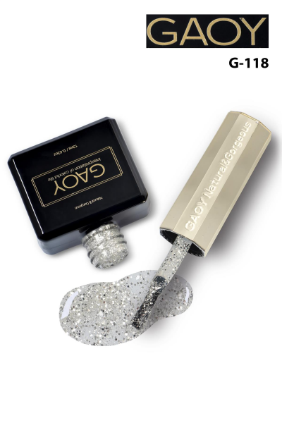 GAOY Uv Nail Gel Polish Glitter Series Kalıcı Oje 13ml G118