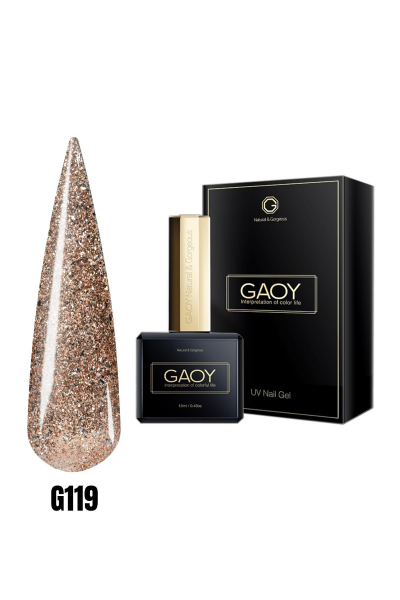GAOY Uv Nail Gel Polish Glitter Series Kalıcı Oje 13ml G119