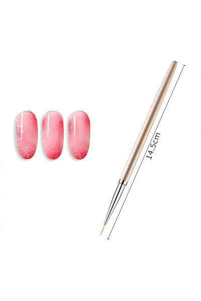 3'lü Nail Art Tırnak Desen Fırça Seti