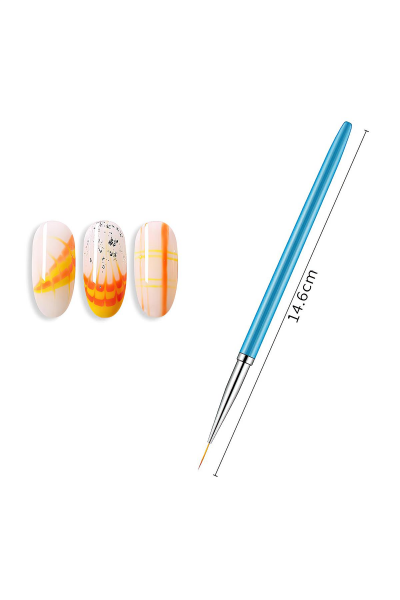 3'lü Nail Art Tırnak Desen Fırça Seti