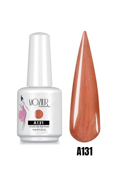 MOZIUR UV Led Kalıcı Oje 15ml Simli Seri A131