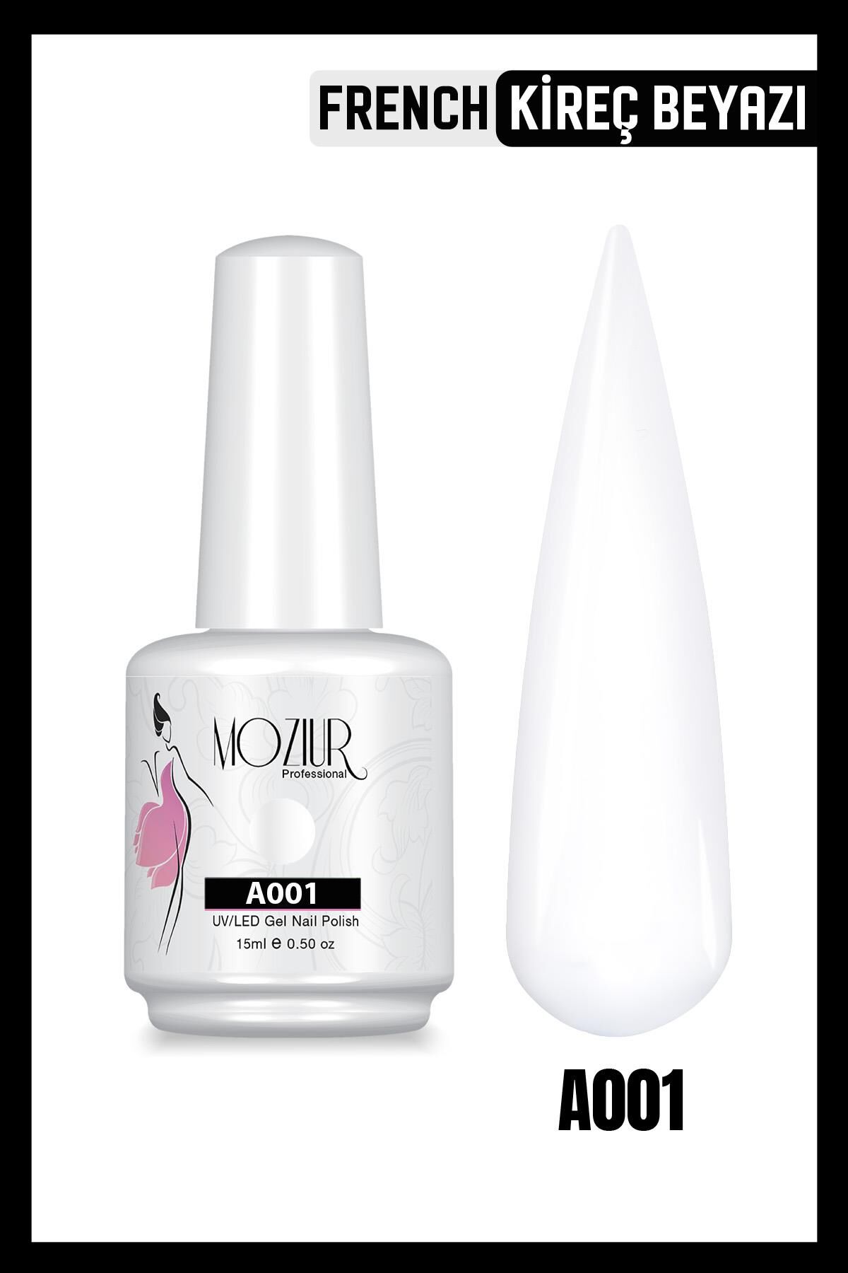 MOZIUR UV Led Kalıcı Oje 15ml Ana Renkler A001