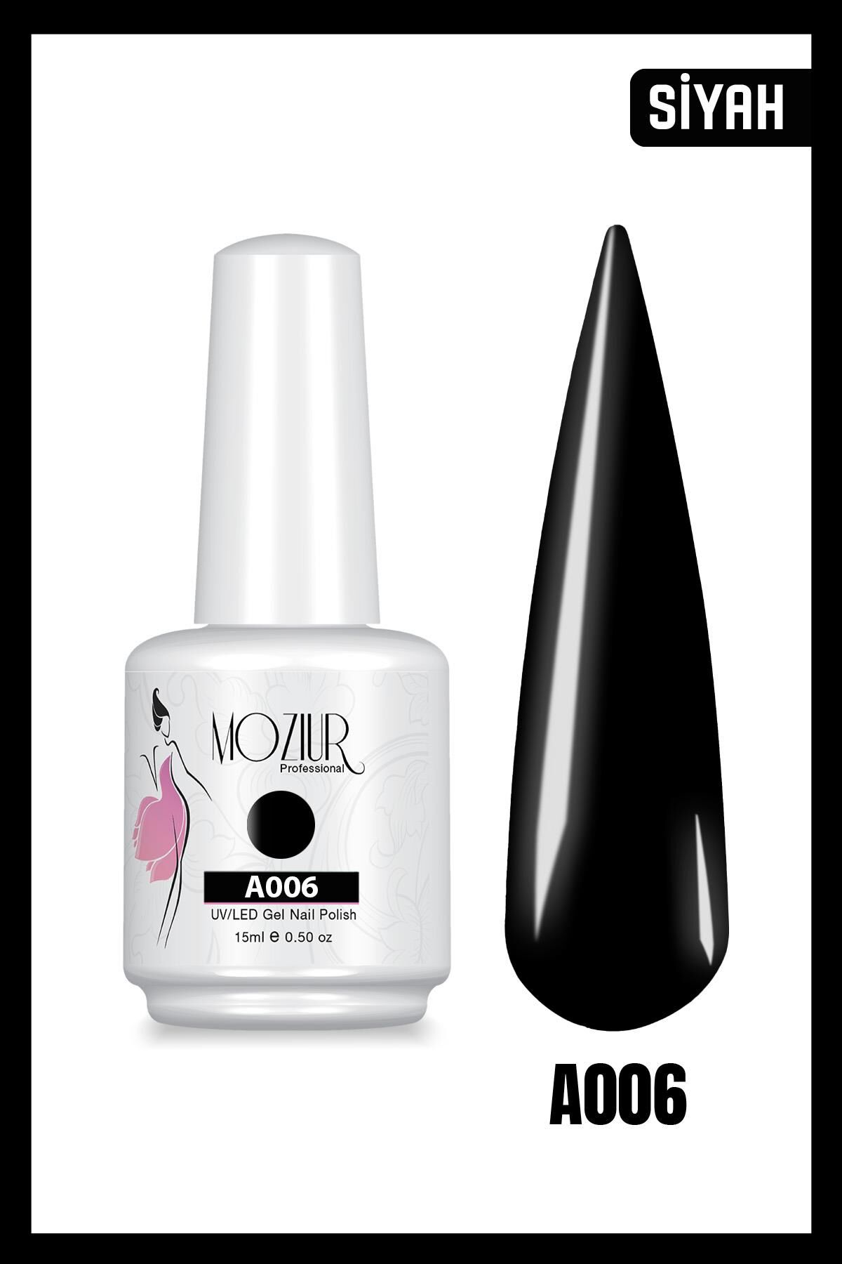 MOZIUR UV Led Kalıcı Oje 15ml Ana Renkler A006