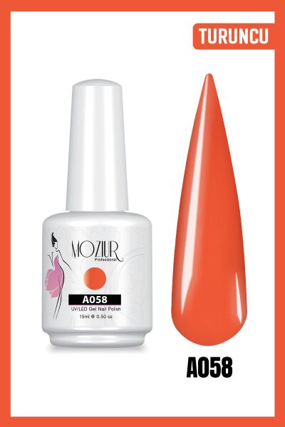 MOZIUR UV Led Kalıcı Oje 15ml Ana Renkler A058