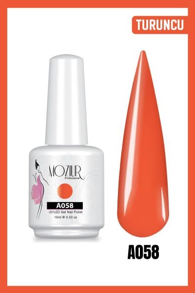 MOZIUR UV Led Kalıcı Oje 15ml Ana Renkler A058