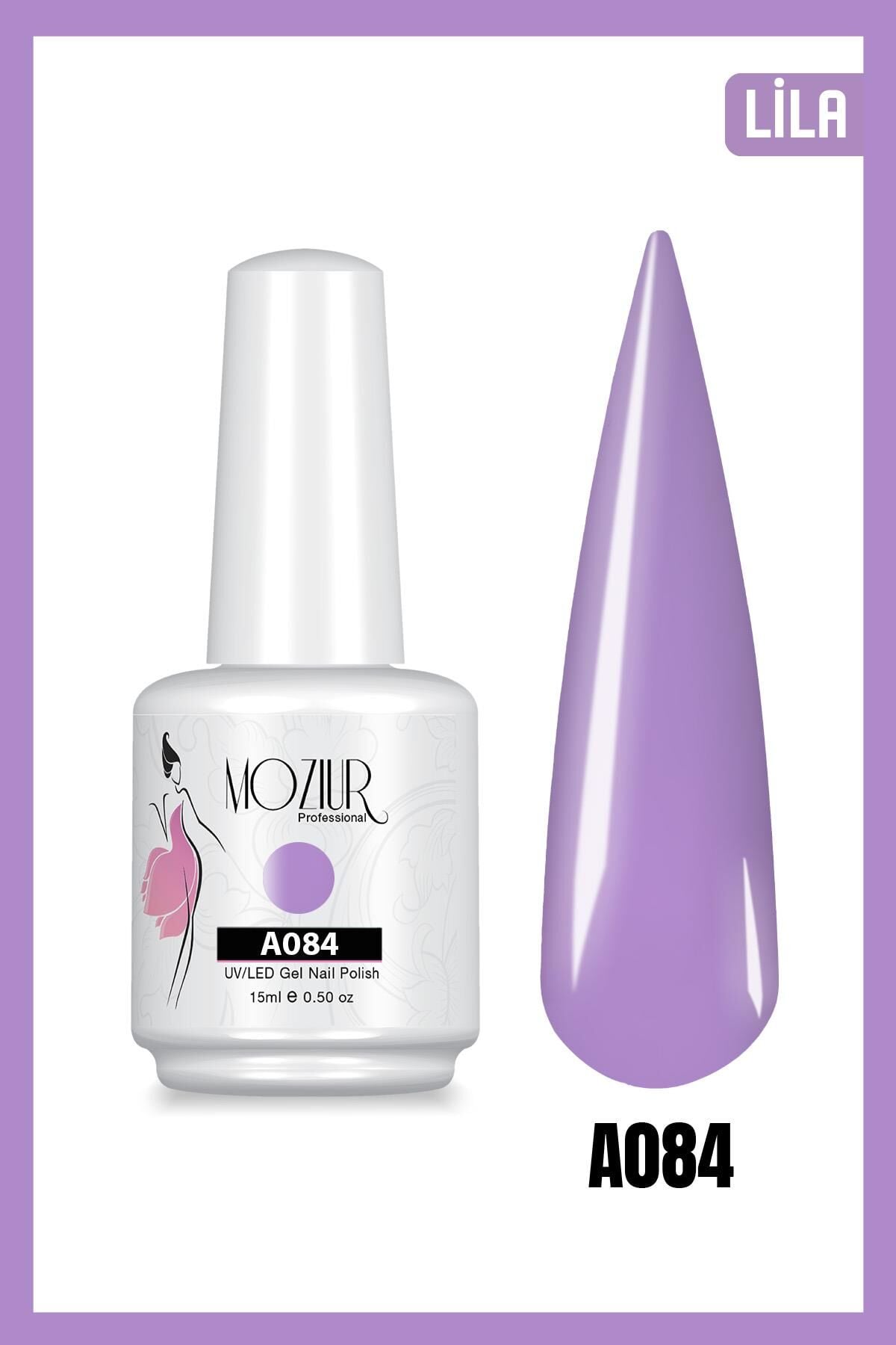 MOZIUR UV Led Kalıcı Oje 15ml Ana Renkler A084