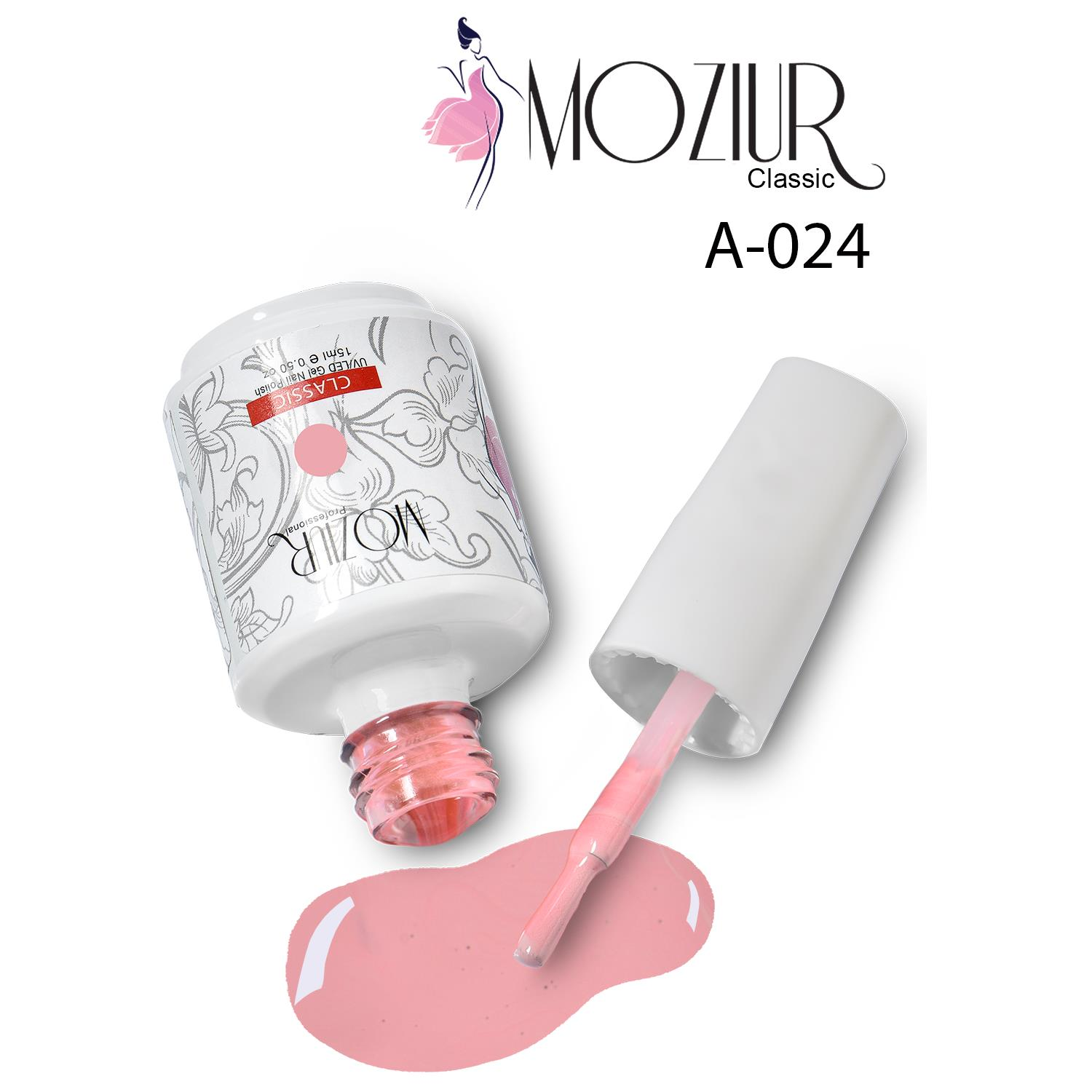 MOZIUR UV Led Kalıcı Oje 15ml A024